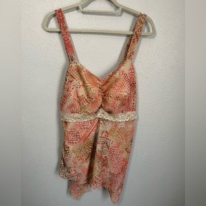 Fashion Bug Orange Tank Top Size 20W